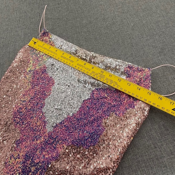 B. Darlin Sequin Dress Party, Club, Cocktail Event Large Lined Strappy Open Back - Picture 9 of 13